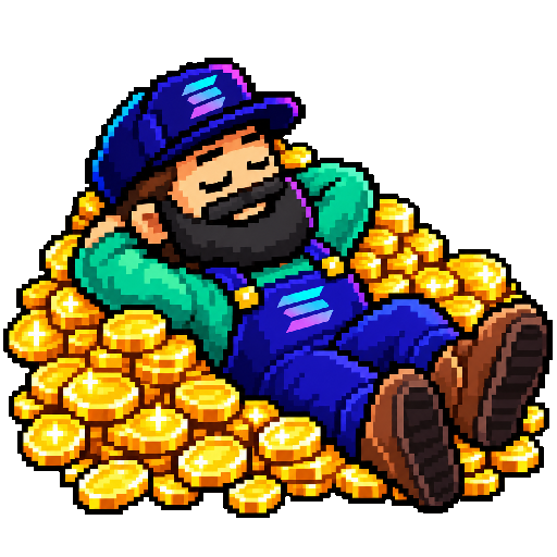 asleep-on-coins sticker